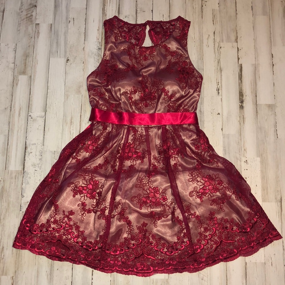 Teezeme red cocktail dress